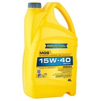 Моторна олива MGS 15W-40, 4 л - RAVENOL 1133100004 (фото 1)