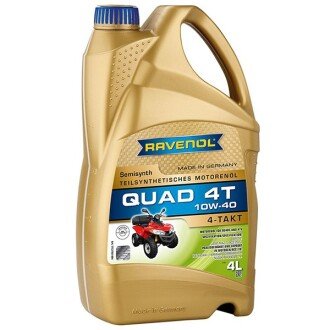 Моторна олива 4T Quad 10W-40, 4 л - RAVENOL 1152160004