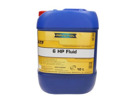 Трансмиссионное масло ATF 6HP Fluid синтетическое 10 л - RAVENOL 1211112010