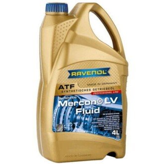 Масло трансмісійне синтетичне Mercon LV Fluid, 4л - RAVENOL 1211137004