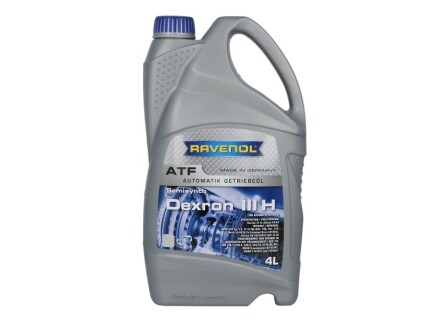 Трансмиссионное масло ATF Dexron III H полусинтетическое 4 л - RAVENOL 1212100004