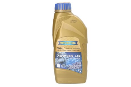Масло трансмиссионное синтетическое DGL GL-5 LS 75W-85, 1л - RAVENOL 1221107001