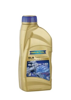 Трансмиссионное масло SLS GL-5 LS 75W-140 синтетическое 1 л - RAVENOL 1221110001 (фото 1)