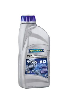 Масло трансмісійне напівсинтетичне PSA GL-4+ 75W-80, 1л - RAVENOL 1222100001