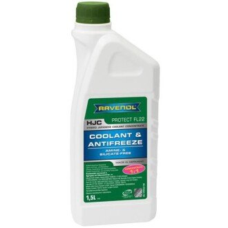 Антифриз-концентрат HJC Protect FL22 Concentrate -80°C зелений, 1,5л - RAVENOL 1410122150 (фото 1)