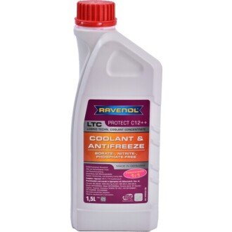 Антифриз-концентрат LTC Protect C12++ Concentrate -80°C фіолетовий, 1,5л - RAVENOL 1410125-150