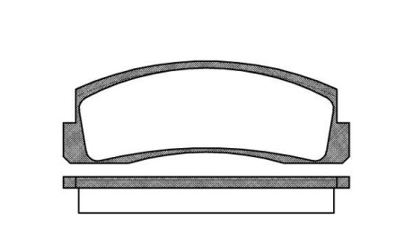 Комплект тормозных колодок, дисковый тормоз - REMSA 0103.00