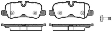 Комплект тормозных колодок, дисковый тормоз - (sfp500140, sfp500040, sfp500022) REMSA 1159.10