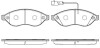 Колодки гальмівні (передні) Citroen Jumper/Fiat Ducato/Peugeot Boxer 06- (Brembo)/(з датчиком) - (71773146) REMSA 1237.11 (фото 1)
