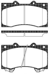 Комплект тормозных колодок, дисковый тормоз - (d10601LB0A, D10601LB2A, D10601LB2B) REMSA 1506.02