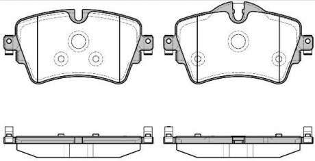 1599 08_колодки дисковые передние! \ BMW 2 F45/F43, MINI 13> - (34116860017, 34106874034, 34106863293) REMSA 159908