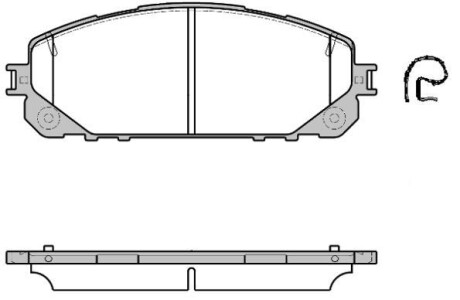 1613 00_колодки дисковые передние! \ Jeep Cherokee V (KL) all 13> - REMSA 161300