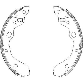 Комплект тормозных колодок - ((BJYM2638Z, B2YD2637ZA, B2YD2638Z, B2YD2438Z, B2YD2638ZA)) REMSA 4128.00