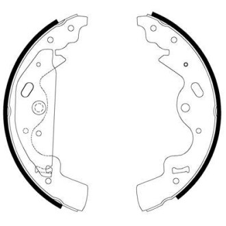Комплект тормозных колодок - ((SFS000030)) REMSA 4181.00