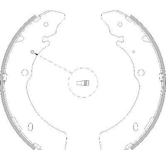 Комплект тормозных колодок - REMSA 421600