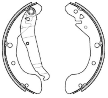 Комплект тормозных колодок - ((96394977, 96349066, P96349066, P96394977)) REMSA 423100