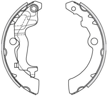 Комплект тормозных колодок - ((440604A00F, 53200M68K00)) REMSA 4251.00