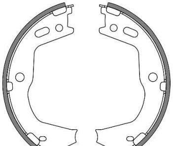 Колодки гальмівні барабанні - REMSA 466600