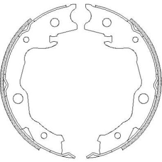 Комплект тормозных колодок - REMSA 4677.00