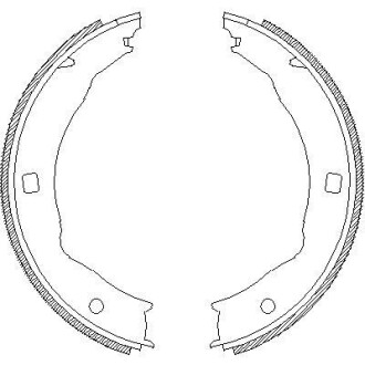 Комплект тормозных колодок, стояночная тормозная система - REMSA 4717.00