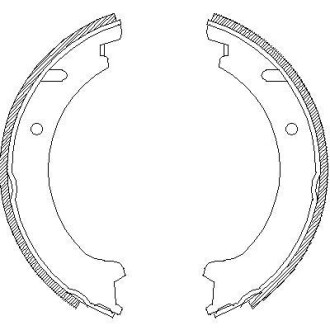 Комплект тормозных колодок, стояночная тормозная система - ((35168814, 3516881, 31262626, 274270, 274267)) REMSA 4721.00