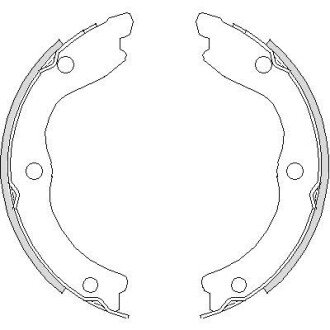 Комплект тормозных колодок, стояночная тормозная система - (440608H725, D40608H725) REMSA 4736.00