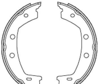 Комплект тормозных колодок, стояночная тормозная система - REMSA 4755.00