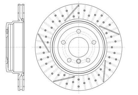 Диск гальмівний (задній) BMW 3 (E90-93) 04-13 (324x22) PRO - REMSA 61451.10