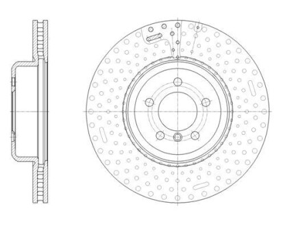 Bmw диск гальмівний передній 3/f30 - (34106797606) REMSA 61651.10