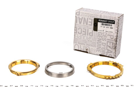 Синхронізатор КПП (3 передача) Master/Trafic 98-10 - RENAULT 7701471580