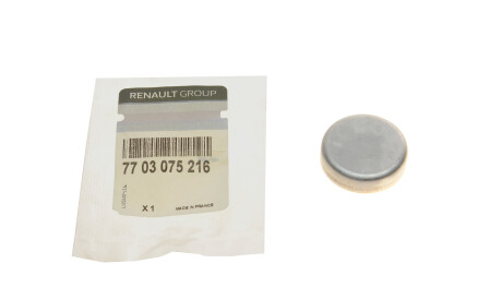 Заглушка гбц fluence k4m - RENAULT 7703075216