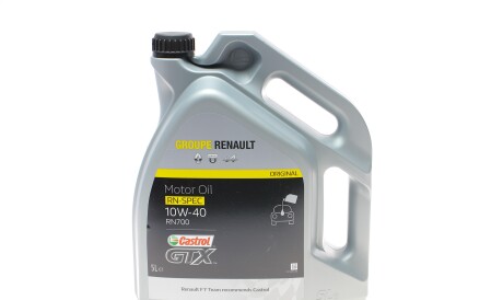Масло моторне Castrol GTX 10W40 RN 700 (5л) - ((1942036, 1942043, 1942044, 1942045, 1942046)) RENAULT 7711658102