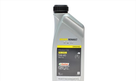 Олива моторна Castrol GTX RN 0710 5W-40, 1л. - (9900021E70B047, 7711658109, 7711658110) RENAULT 7711658110