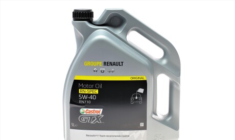 Олива моторна Castrol GTX RN 710 5W-40, 5л. - (9900021E70B047, 7711658109, 7711658110) RENAULT 7711658111