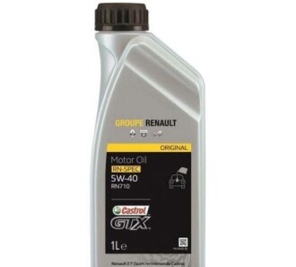 Моторное масло GTX RN-SPEC 5W-40 RN 710 15CFCB 1л - RENAULT 7711943689