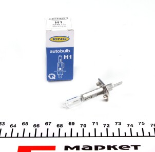 Автолампа H1 P14,5s 55 W прозрачная - Ring R448