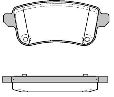 Гальмівні колодки зад. Fluence/Megane/Scenic (12-21) - ROADHOUSE 2138710