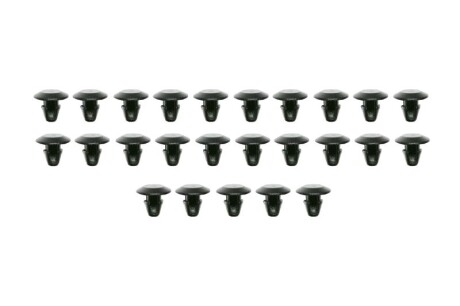 Кріплення оббивки (застосування: ущільнення, кількість штук в упаковці: 25 шт) ALFA ROMEO 145, 146, 147, 155, 156, 159, BRERA, GTV 916, SPIDER 939 FIAT ALBEA, BRAVA, BRAVO I, BRAVO II 10.80- - ROMIX ROM 10093