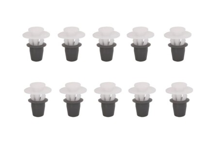 Кріплення оббивки (застосування: боковий молдинг, кількість штук в упаковці: 10 шт) CITROEN BERLINGO I, BERLINGO II, XM, ZX PEUGEOT PARTNER 03.91-01.12 - ROMIX ROM 11257