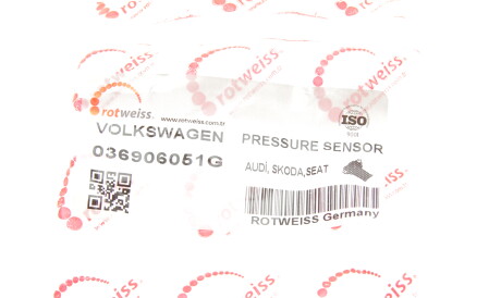 Фото 2 - Датчик давления наддува ROTWEISS 036906051G