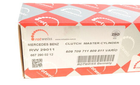 Фото 7 - Головний циліндр зчеплення ROTWEISS RW29011