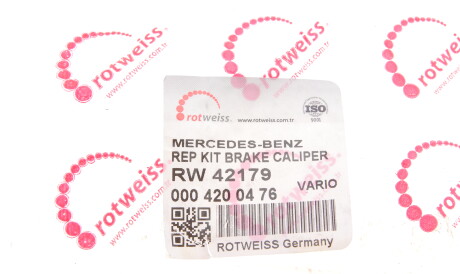 Фото 2 - Ремкомплект супорта ROTWEISS RW42179