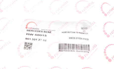 Фото 6 - Патрубок системи охолодження ROTWEISS RW50015