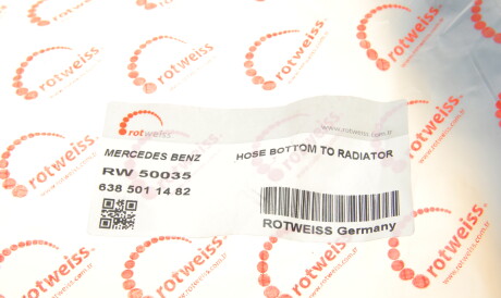 Фото 2 - Патрубок системы охлаждения ROTWEISS RW50035