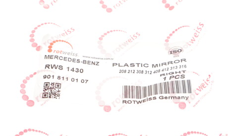 Фото 3 - Зеркало наружное ROTWEISS RWS1430