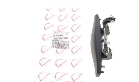 Ручка двери (передней/снаружи) (L) Renault Sandero 07-/Thalia 00- (черная) - ROTWEISS RWS3000