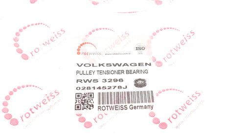 Фото 5 - Ролик ремня приводного ROTWEISS RWS3296