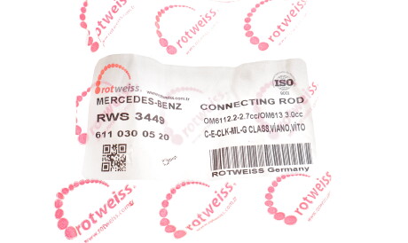Фото 2 - Шатун двигателя ROTWEISS RWS3449