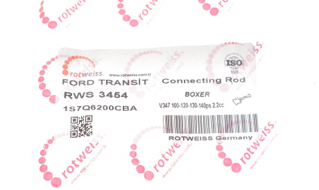 Фото 2 - Шатун двигуна ROTWEISS RWS3454