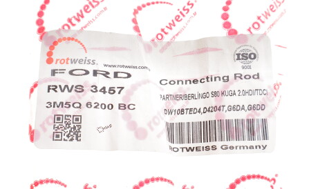 Фото 2 - Шатун двигуна ROTWEISS RWS3457